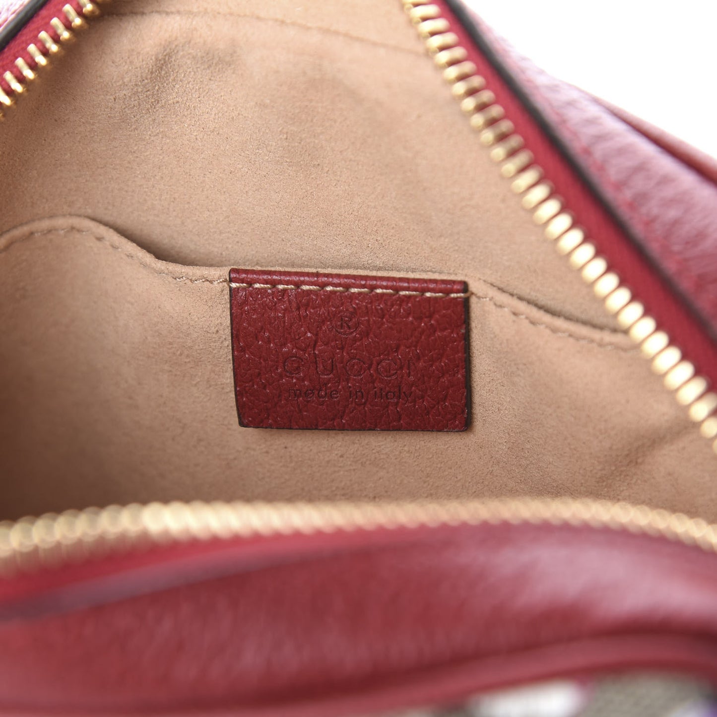 GG Supreme Monogram Flora Web Mini Ophidia Shoulder Bag Red