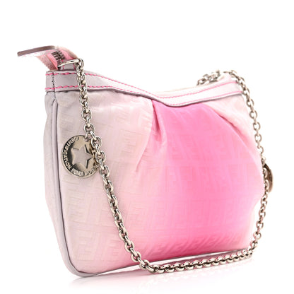 Fendi Zucchino Vitello Ombre Forever Pochette Fuxia Lavanda 3 of 9