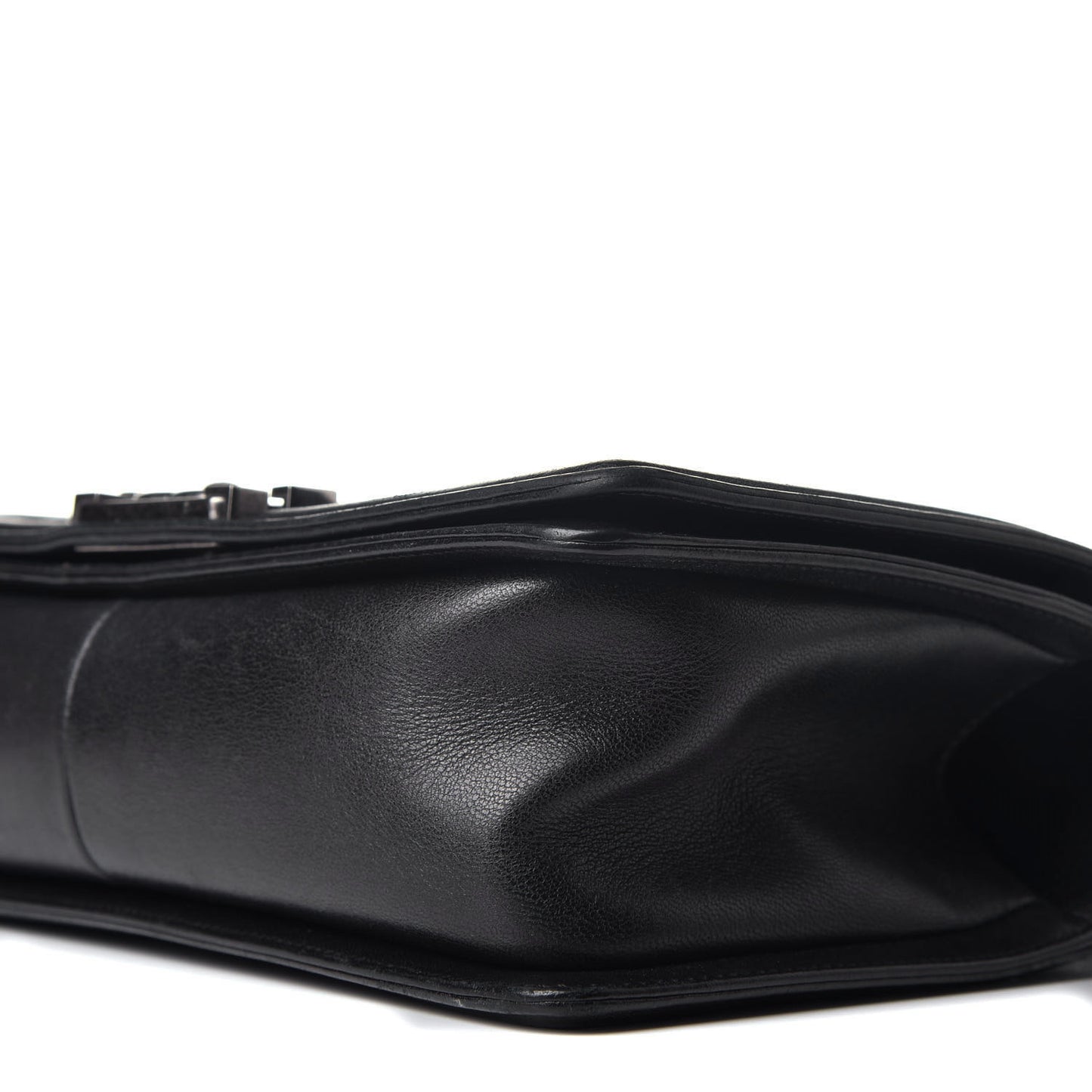 Lambskin Quilted Medium Boy Flap Black