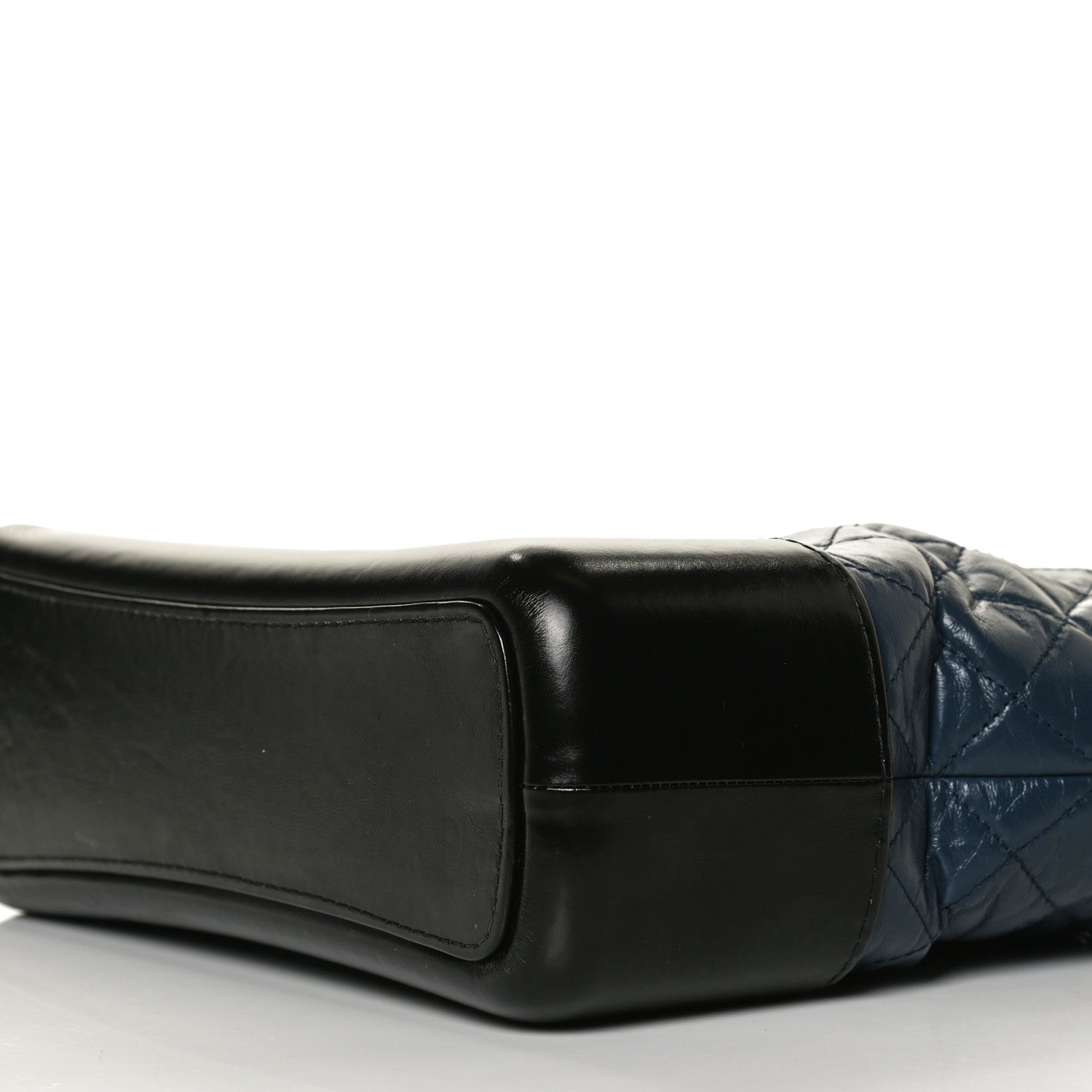 Chanel Aged Calfskin Quilted Medium Gabrielle Hobo Navy Black 10 of 16