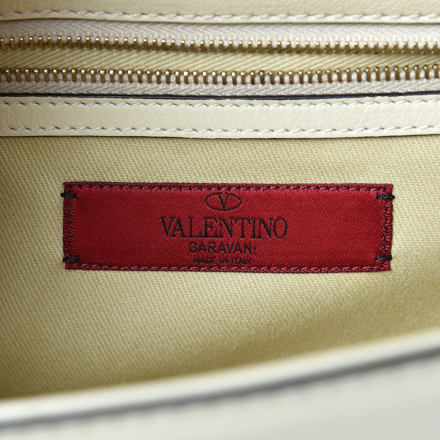 Vitello Medium Glam Lock Rockstud Flap Fuxia Fluo Light Ivory