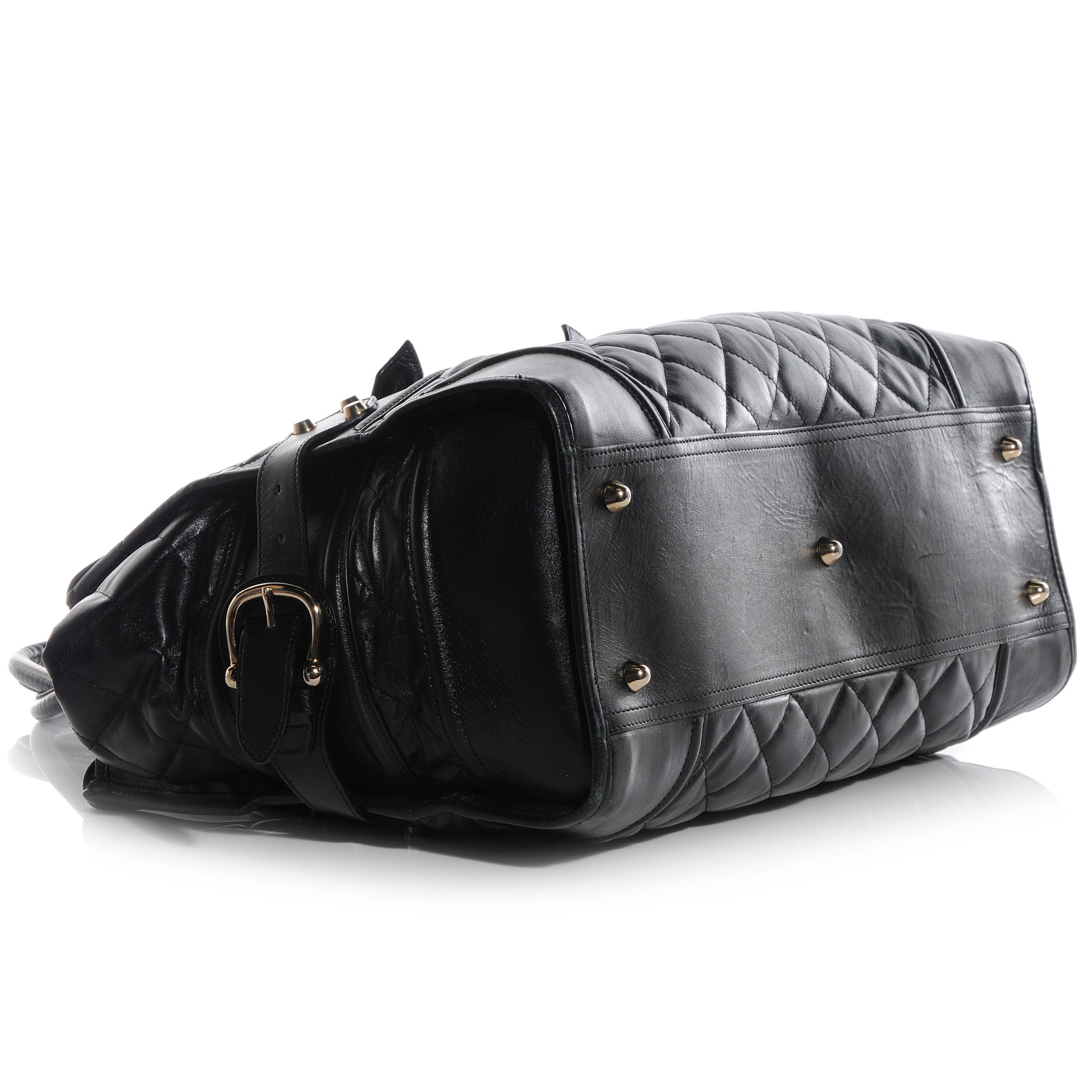 Burberry Leather XL Manor Tote Black 4 of 9
