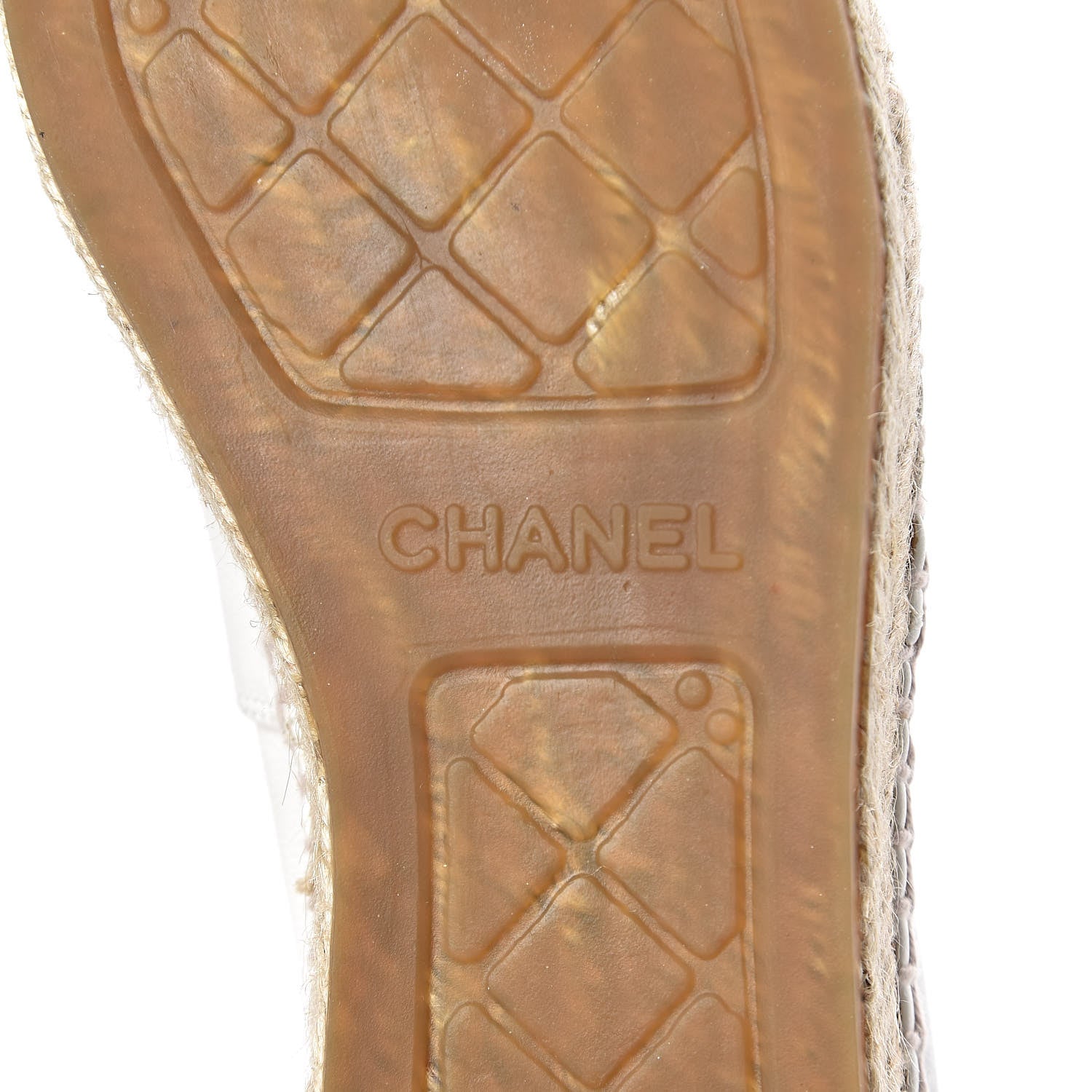 Chanel Lambskin CC Espadrilles 38 White Black 13 of 15
