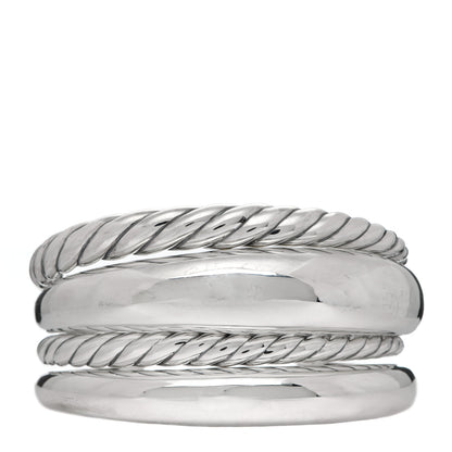 David Yurman Sterling Silver Pure Form Four-Row Cuff Bracelet 1 of 4