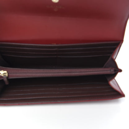 Chanel Lambskin Quilted Trendy CC Large Gusset Flap Wallet Dark Red 5 of 11