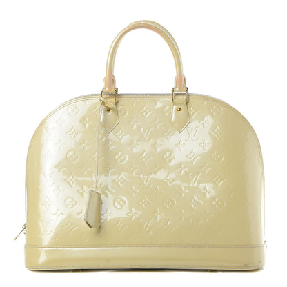 Louis Vuitton Vernis Alma MM Blanc Corail 1 of 24