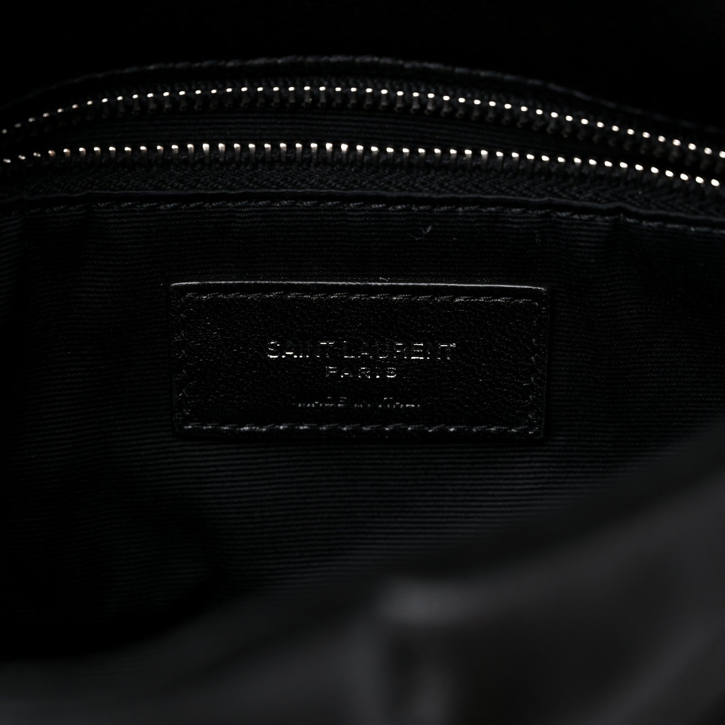 Lambskin Quilted Toy Loulou Puffer Monogram Chain Satchel Black