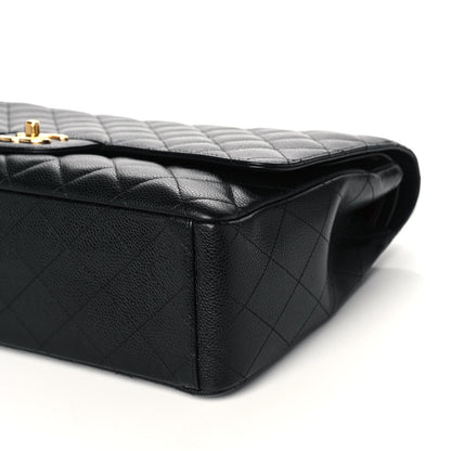 Chanel Caviar Quilted Maxi Double Flap Black 10 of 15
