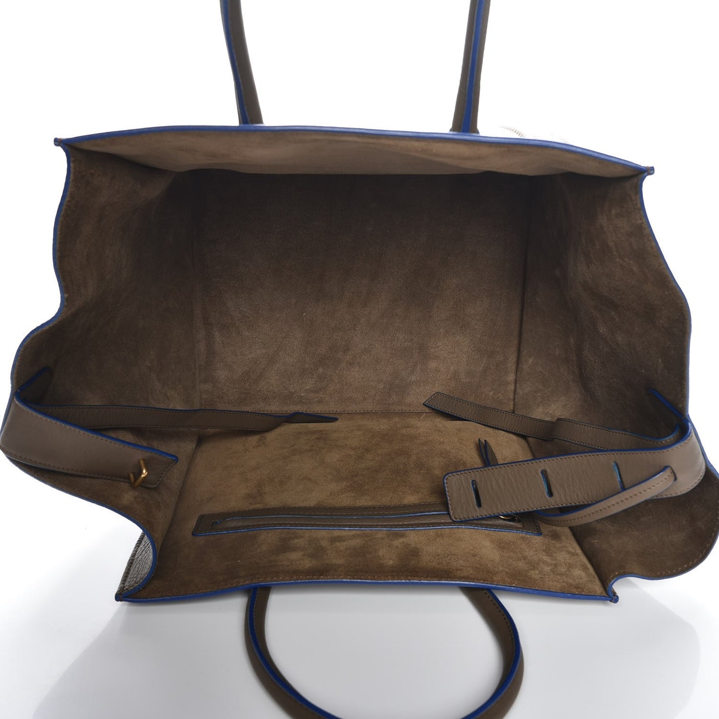 Supple Calfskin Medium Phantom Luggage Khaki