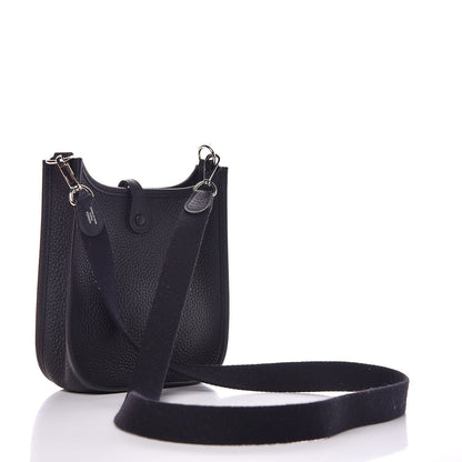 Hermes Taurillon Clemence Evelyne TPM Plomb 3 of 10
