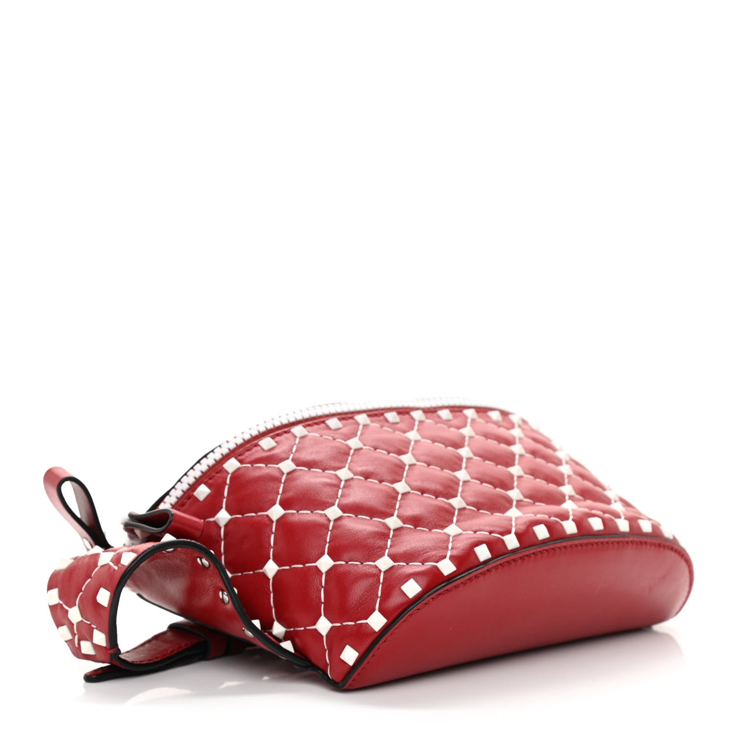 Valentino Garavani Lambskin Free Rockstud Spike Belt Bag 75 Rosso Valentino 4 of 8