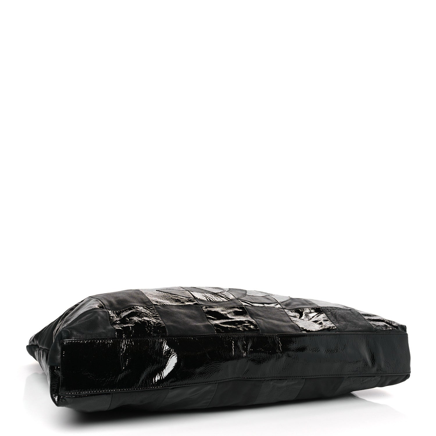 Chanel Patent Patchwork Large Brooklyn Tote Black 4 of 9
