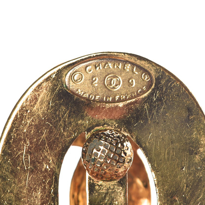 Chanel CC Clip On Earrings Gold 4 of 5