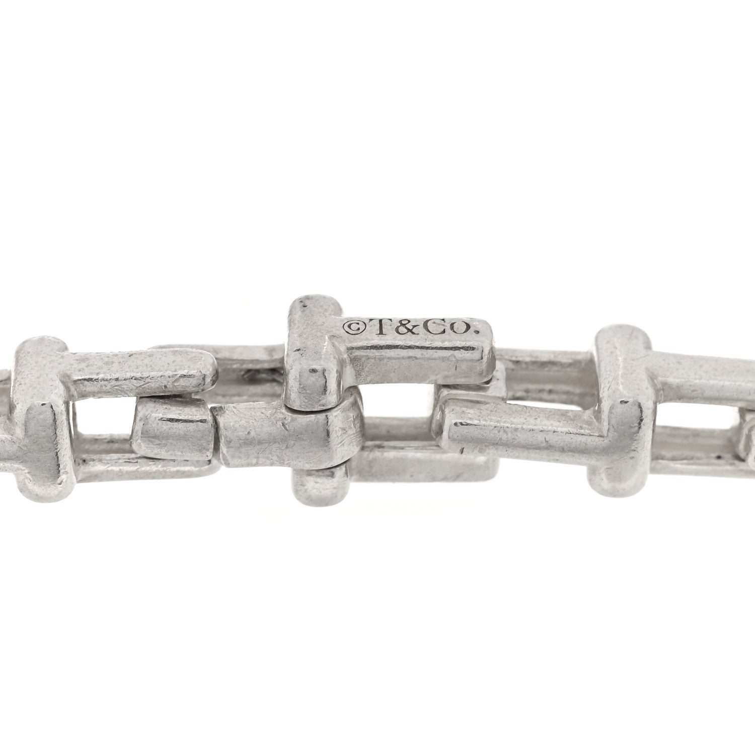 Tiffany Sterling Silver T Link Chain Bracelet 3 of 4