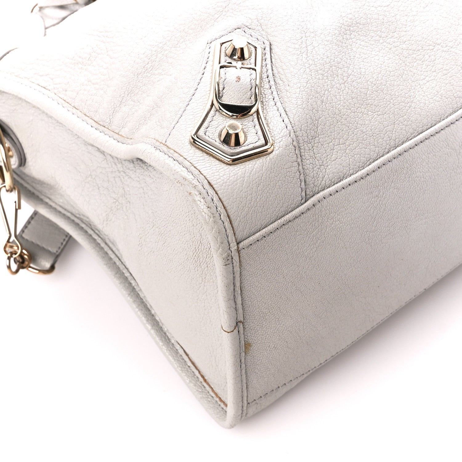 Balenciaga Chevre Gold Metallic Edge Hardware City Gris Perle 11 of 13