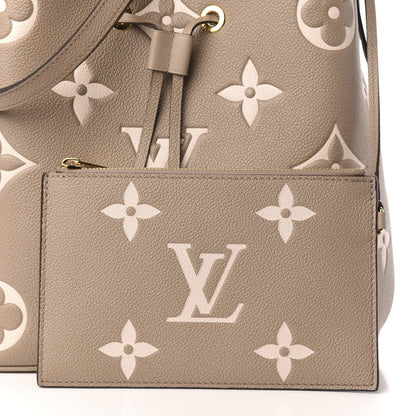 Louis Vuitton Empreinte Monogram Giant Neonoe MM Tourterelle Creme 12 of 15