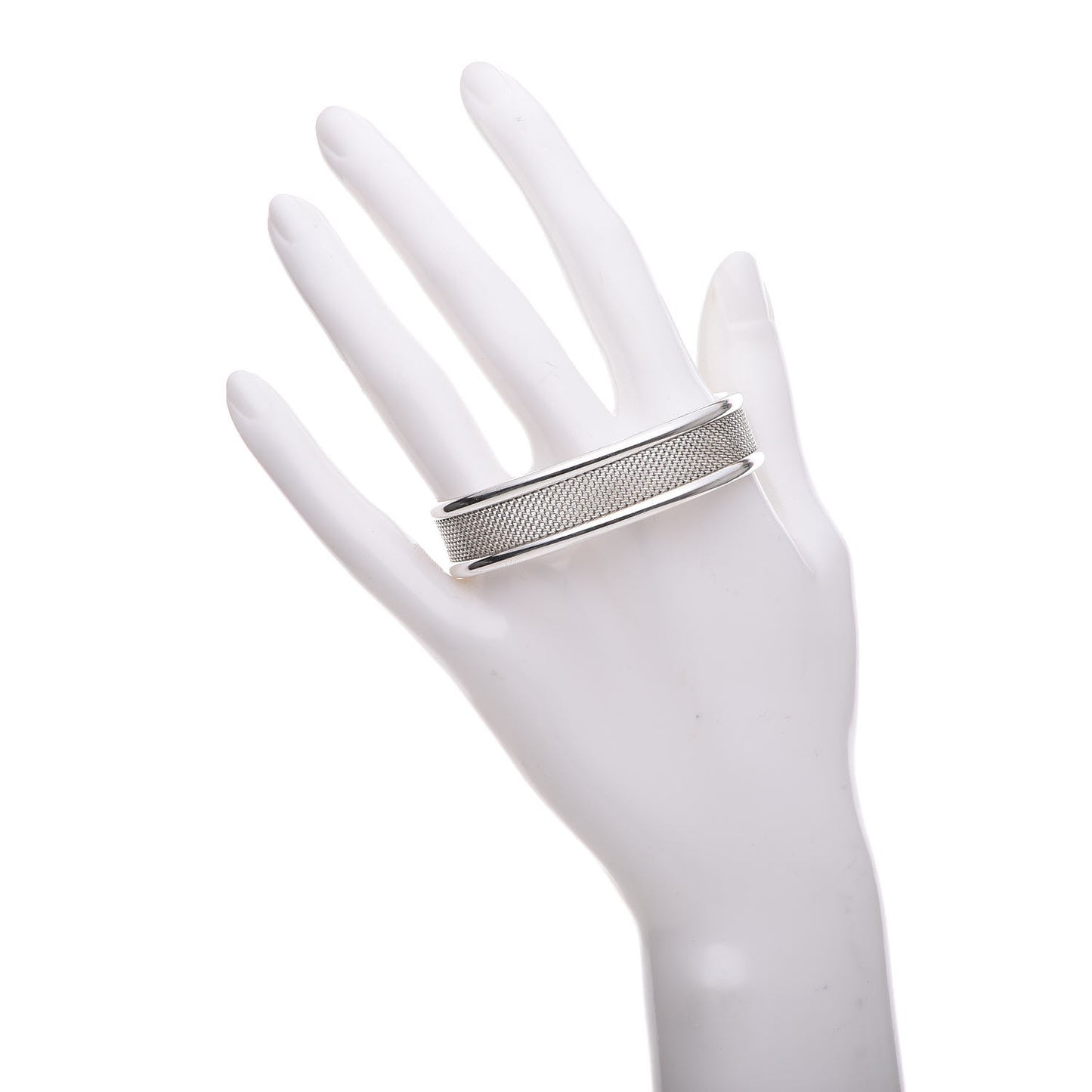 Sterling Silver Mesh Cuff Bracelet
