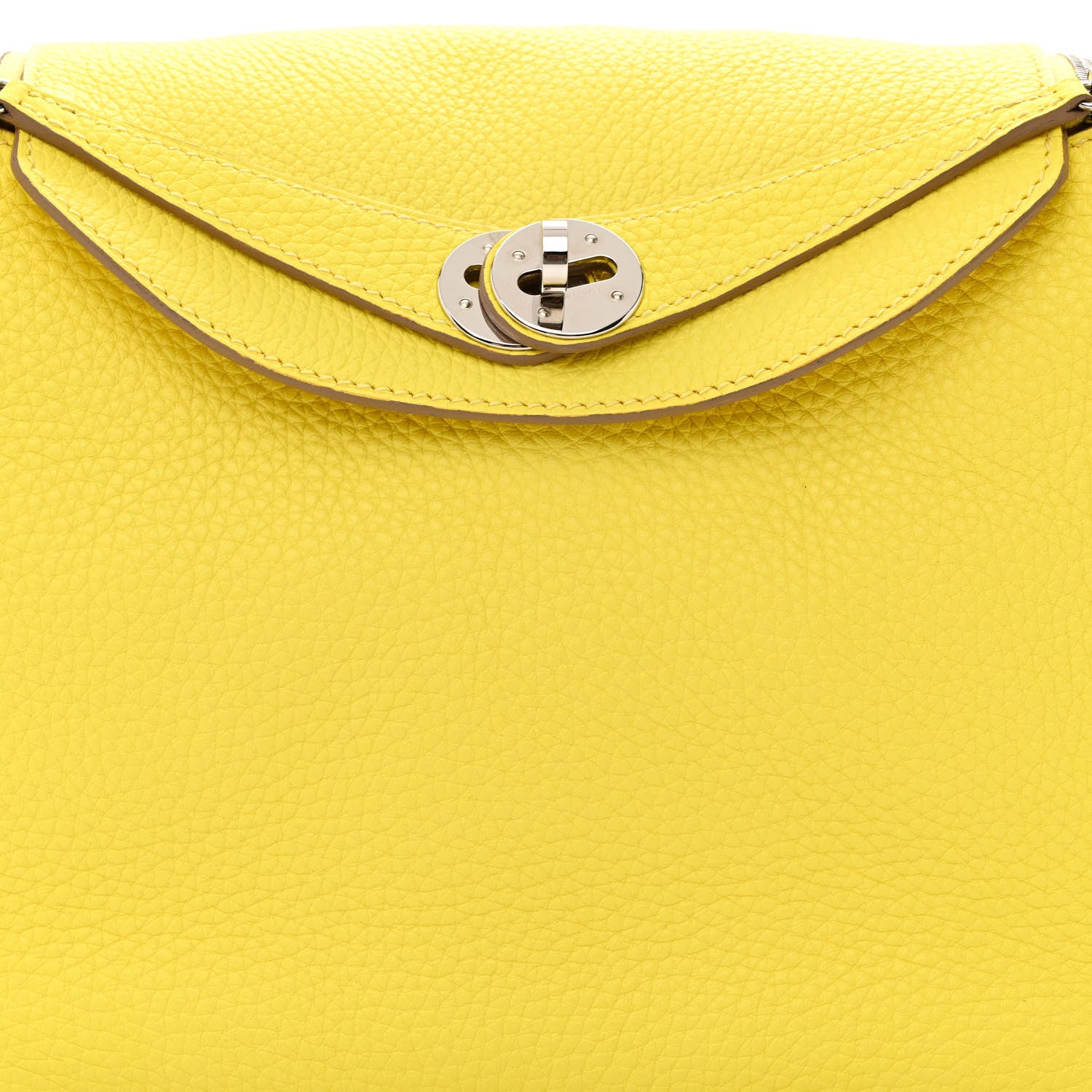Hermes Taurillon Clemence Lindy 26 Lime 8 of 11
