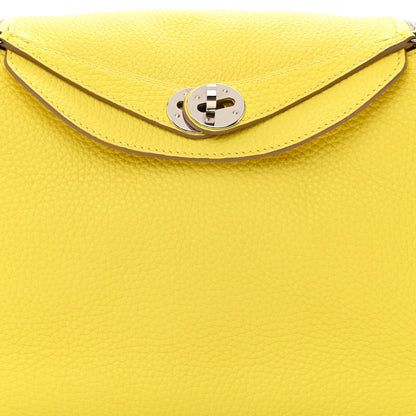 Hermes Taurillon Clemence Lindy 26 Lime 8 of 11