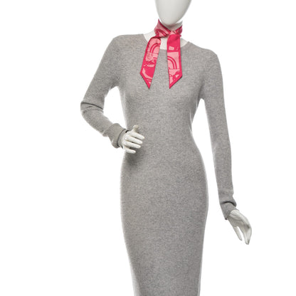 Hermes Silk Brides de Gala En Desordre Twilly Fuchsia Rose Buvard 2 of 5