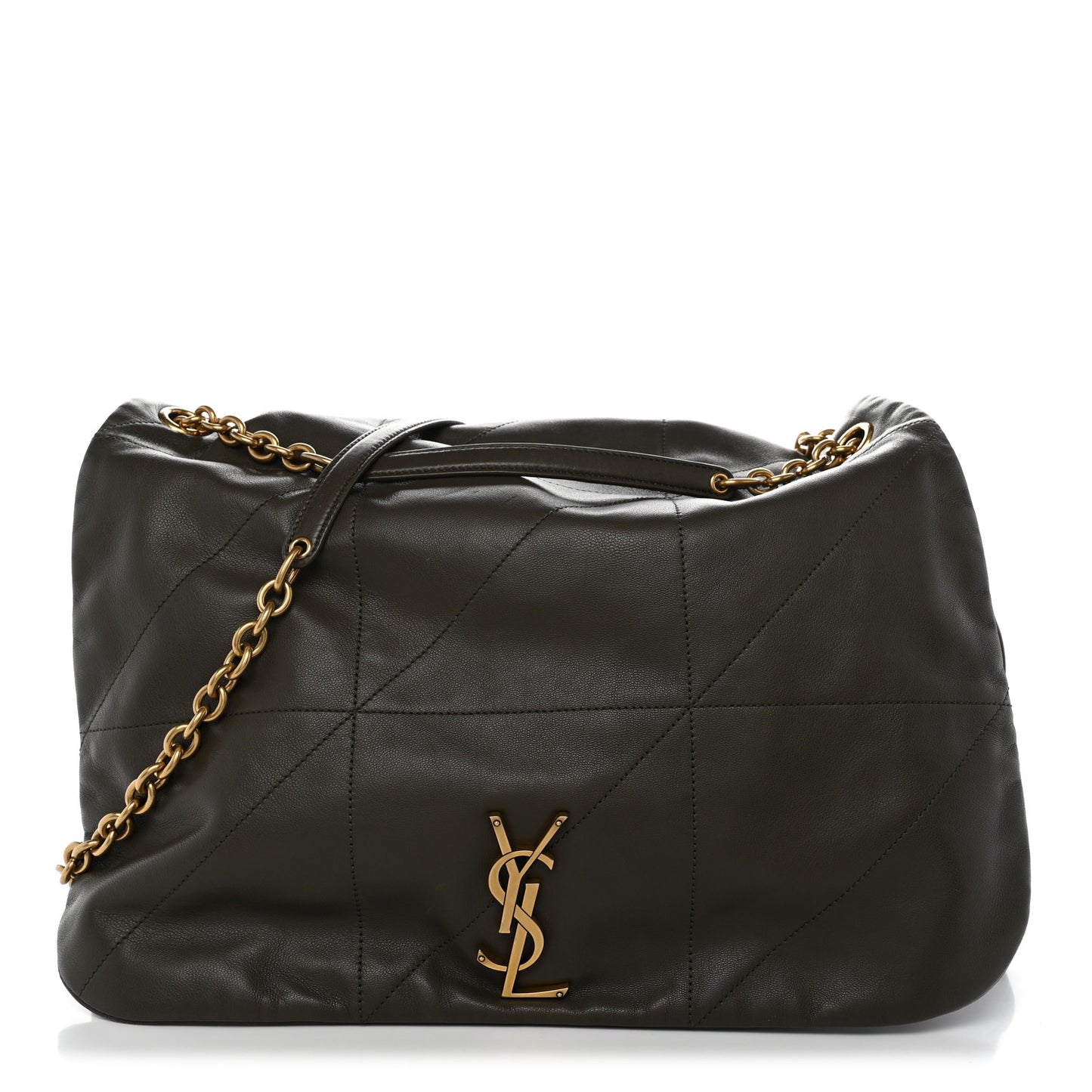 Lambskin Matelasse Monogram Large Jamie 4.3 Light Musk