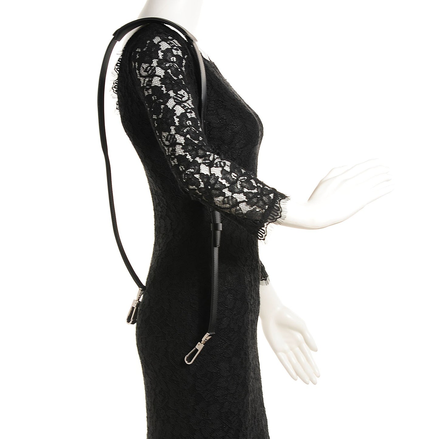 Calfskin Adjustable Shoulder Strap Black