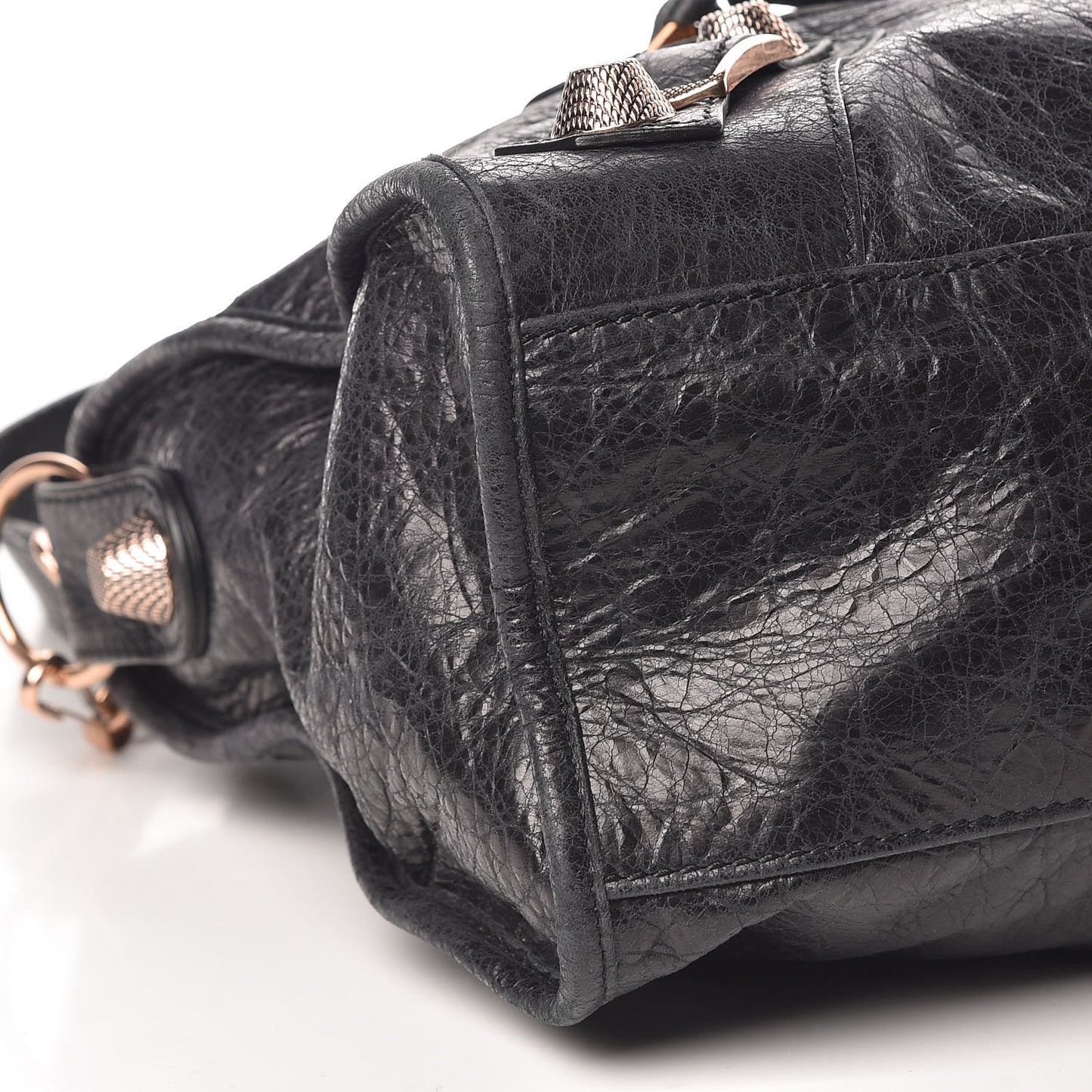Agneau Giant 21 Rose Gold Hardware City Black