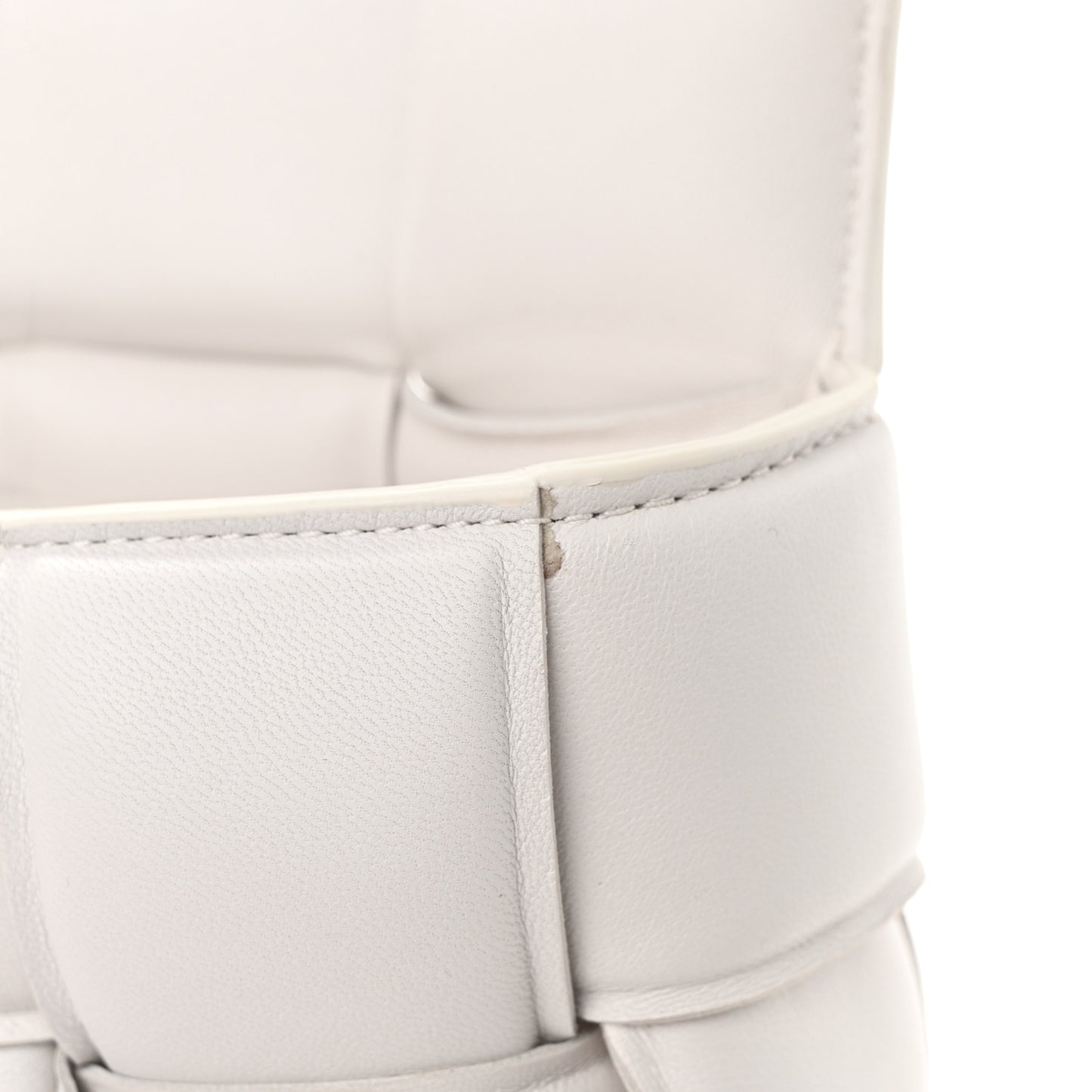 Nappa Maxi Intrecciato Padded Cassette Crossbody Bag Plaster