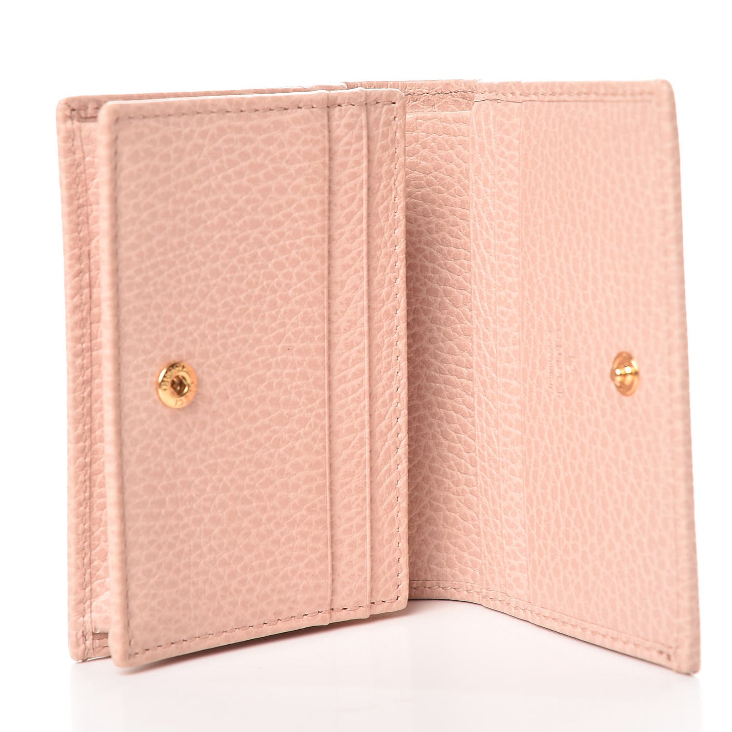 Dollar Calfskin GG Marmont Card Case Perfect Pink