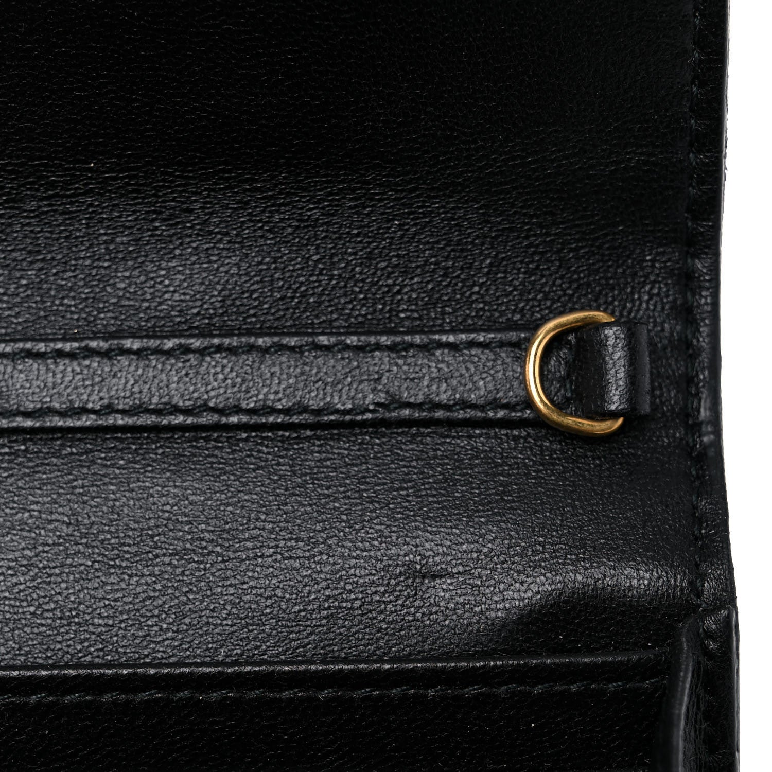 Christian Dior Lambskin Cannage Studded Dioraddict Wallet on Chain Black 12 of 13