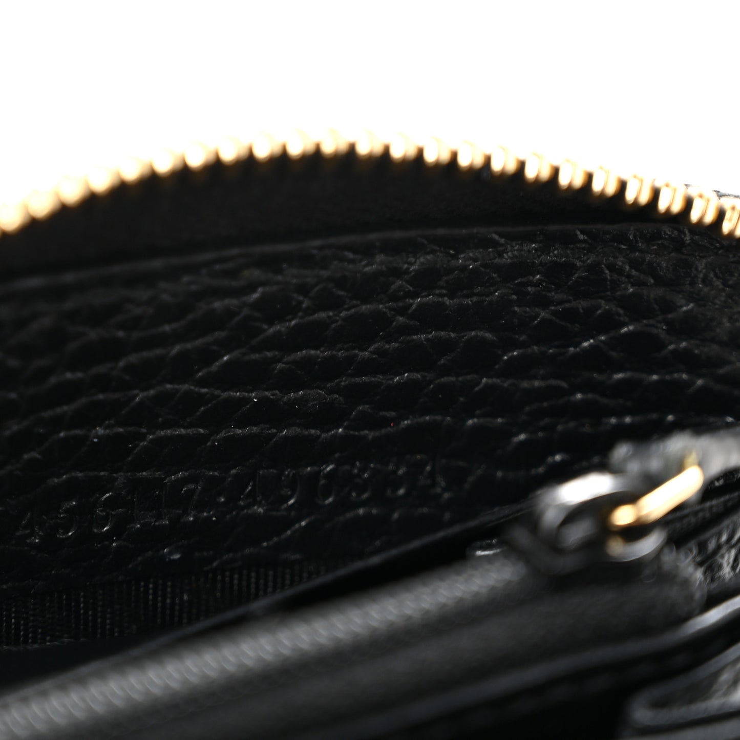 Dollar Calfskin GG Marmont Zip Around Wallet Black