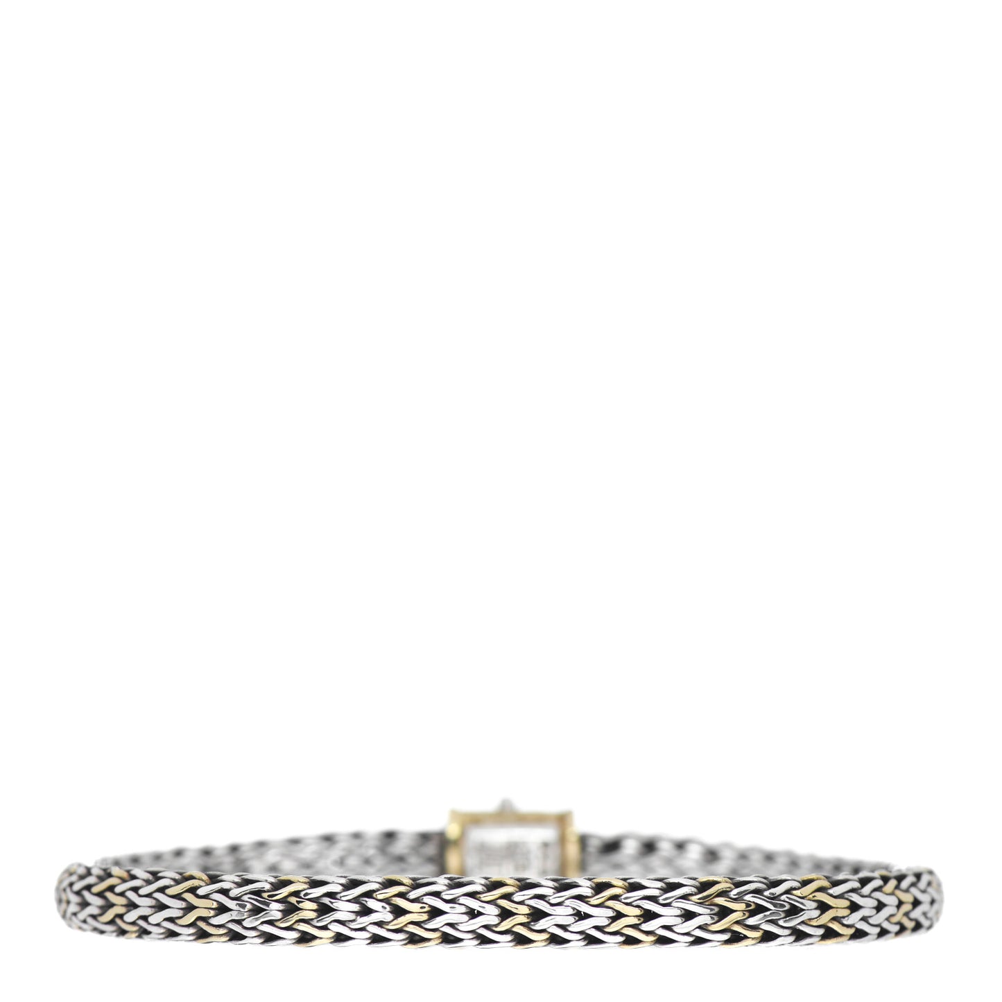18K Yellow Gold Sterling Silver 5mm Classic Chain Bracelet