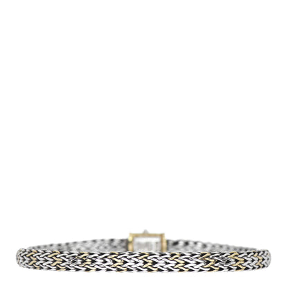 John Hardy 18K Yellow Gold Sterling Silver 5mm Classic Chain Bracelet 2 of 3
