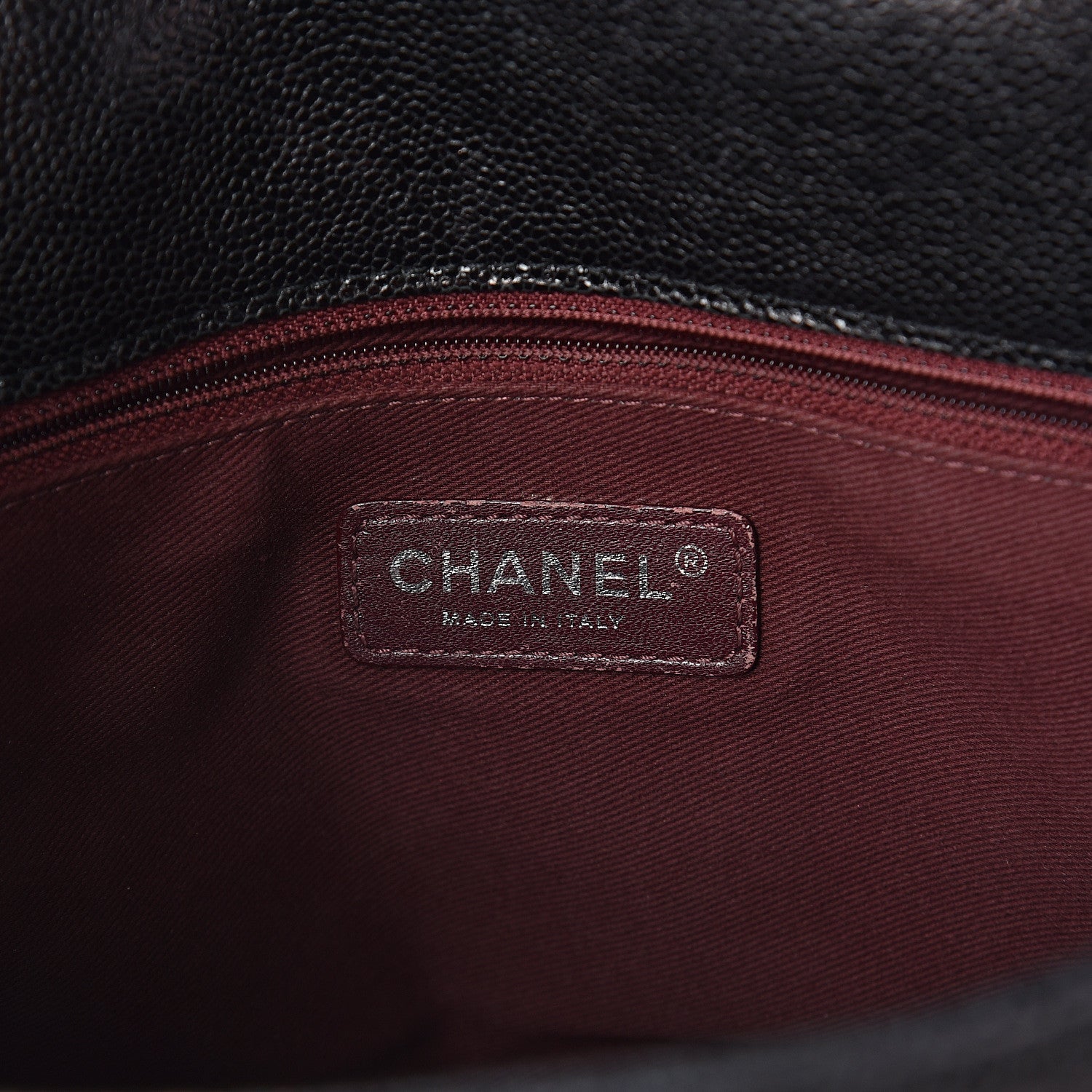 Chanel Crumpled Grained Calfskin Jumbo CC Crave Flap Black 5 of 9