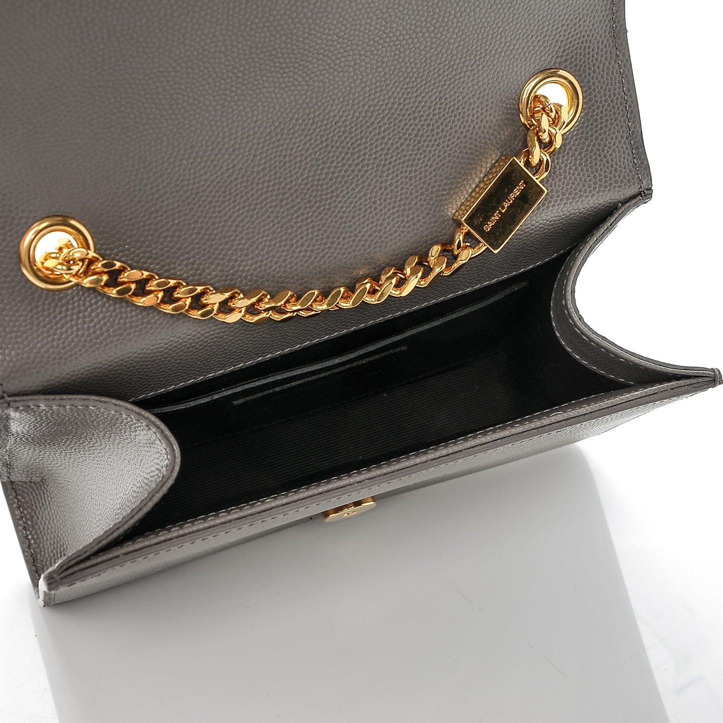 Grain De Poudre Small Monogram Kate Satchel Fog
