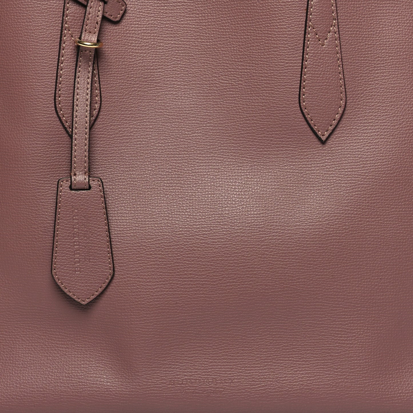 Grainy Calfskin Haymarket Check Medium Reversible Tote Light Elderberry