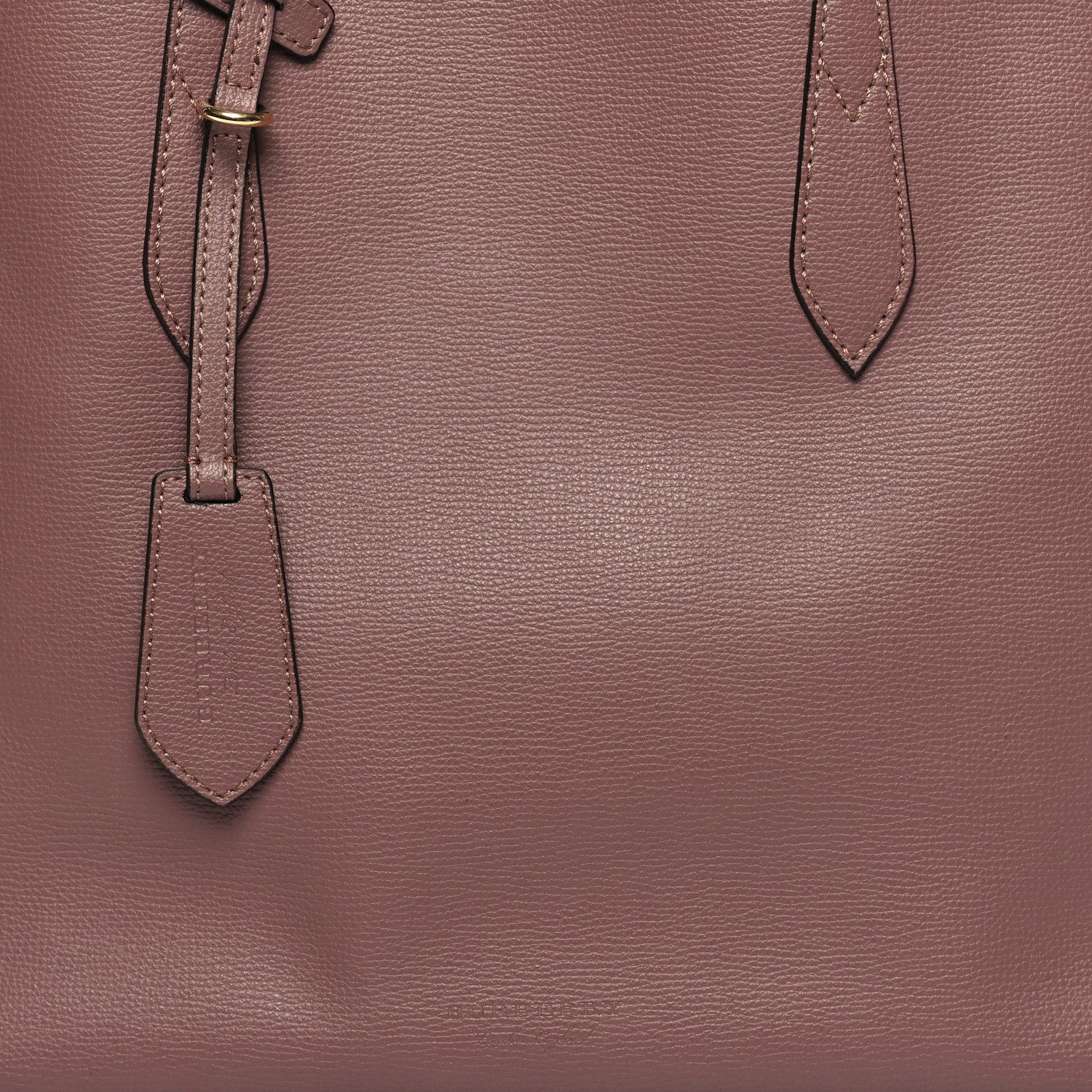 Burberry Grainy Calfskin Haymarket Check Medium Reversible Tote Light Elderberry 14 of 21