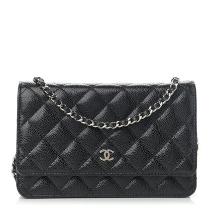 Chanel Caviar Quilted Wallet On Chain WOC Black 1 of 12