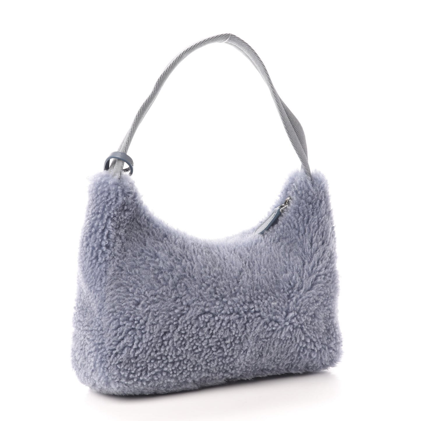 Shearling Mini Re-Edition 2000 Bag Pervinca