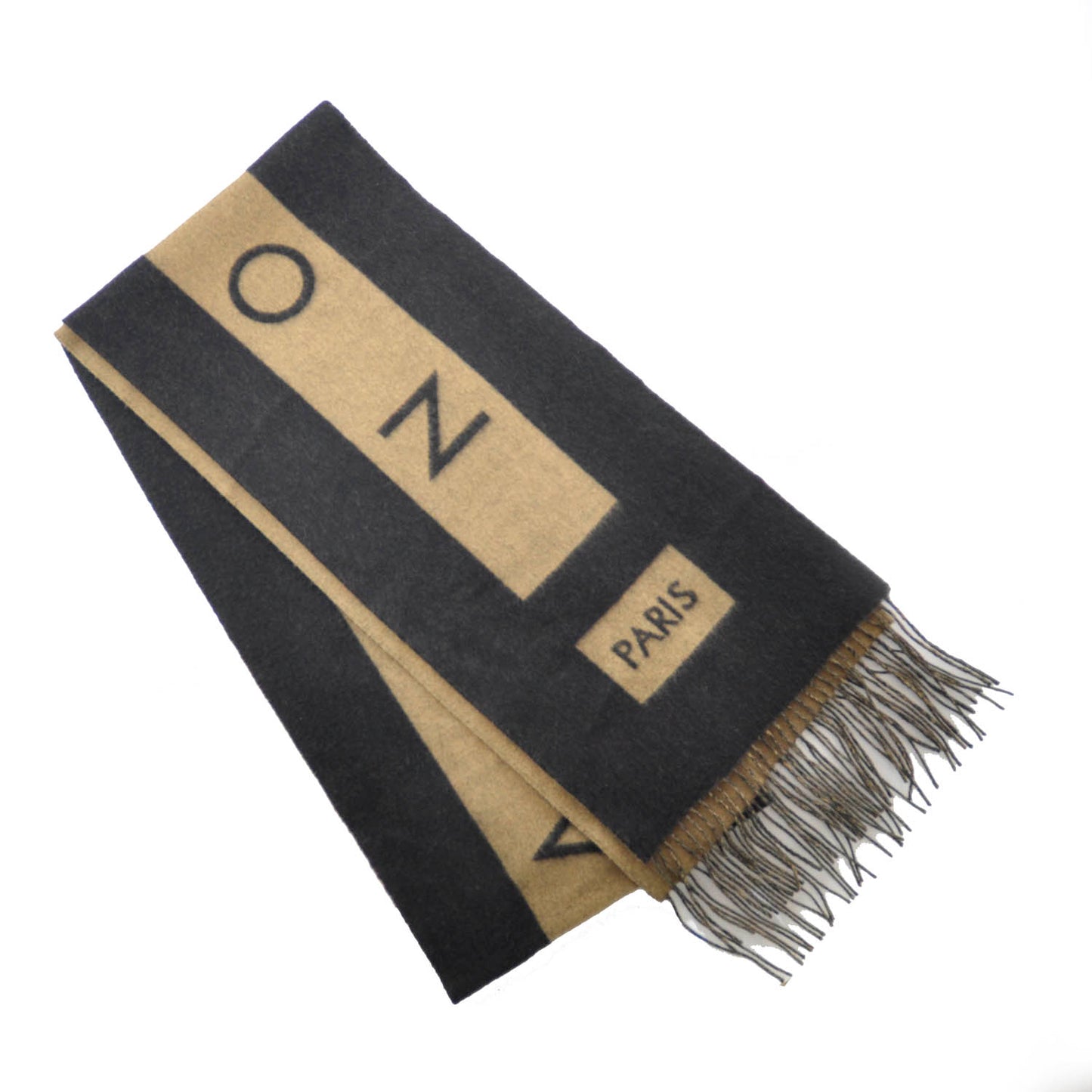 Cashmere Baroda Fringe Scarf Beige