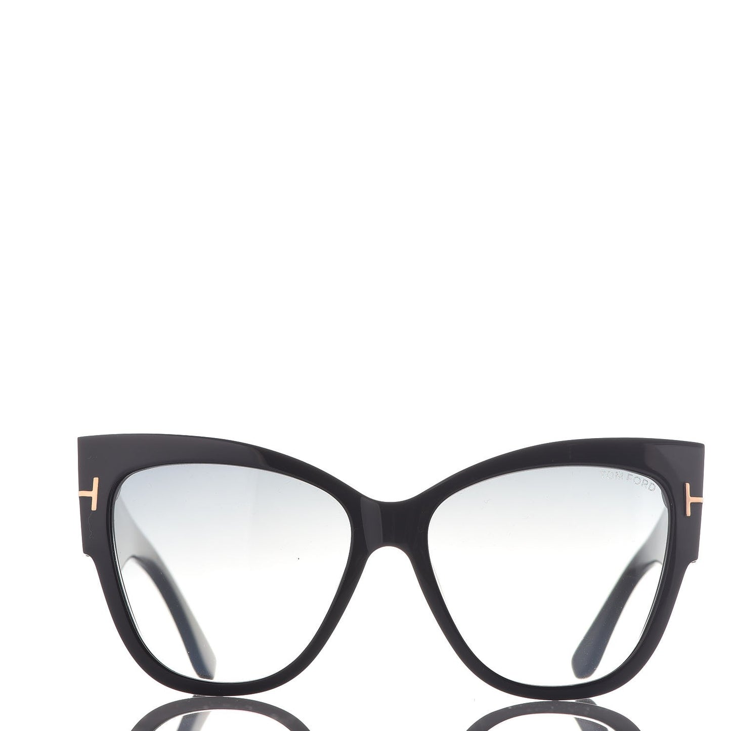 Acetate Anoushka Cat Eye Sunglasses TF371 Black