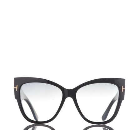 Tom Ford Acetate Anoushka Cat Eye Sunglasses TF371 Black 3 of 8