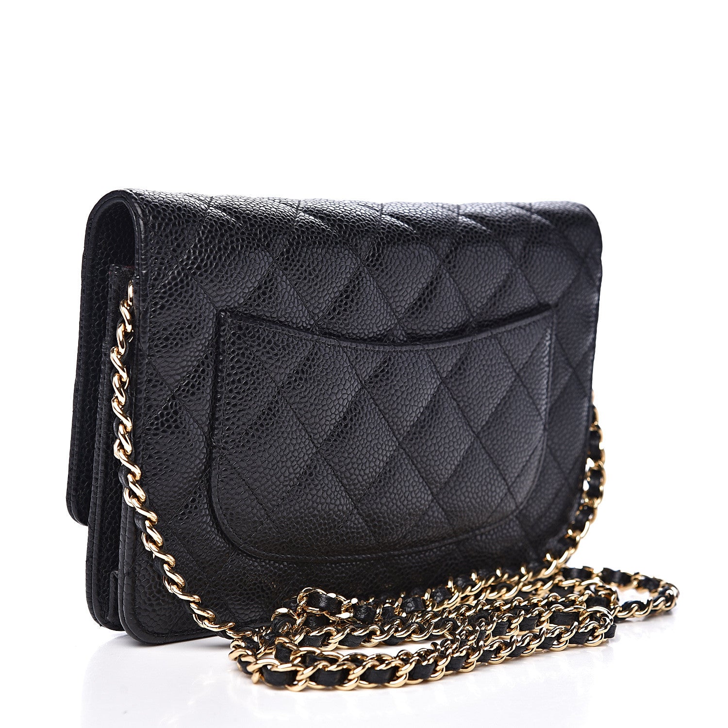 Chanel Caviar Quilted Wallet On Chain WOC Black 2 of 10