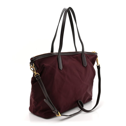 Prada Tessuto Nylon Saffiano Tote Bordeaux Etrusco 3 of 13