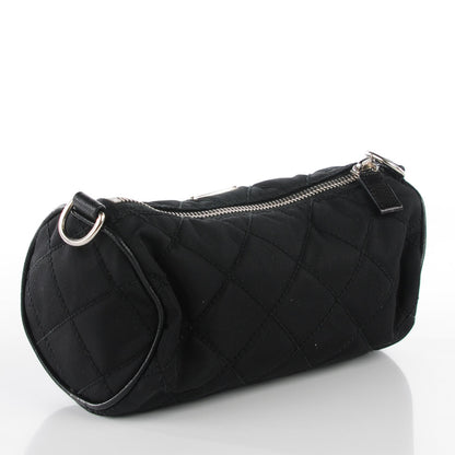 Prada Tessuto Nylon Quilted Pochette Nero Black 3 of 9