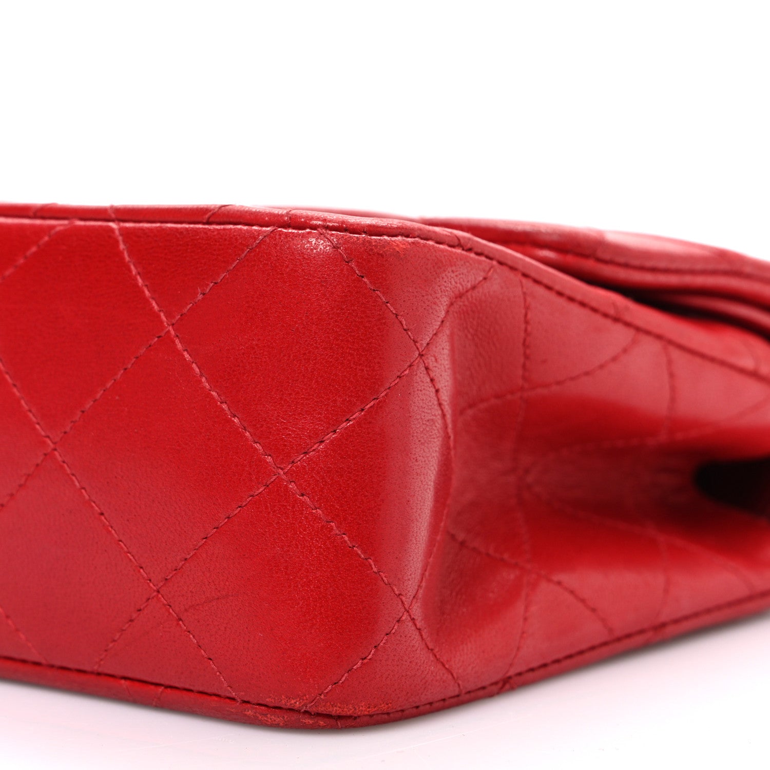 Chanel Lambskin Quilted Small Double Flap Red 11 of 14