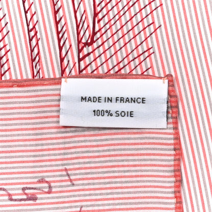 Hermes Silk Le Pegase d'Hermes Cut Wash 140 Scarf 140 Rose Bleu Vert 5 of 5