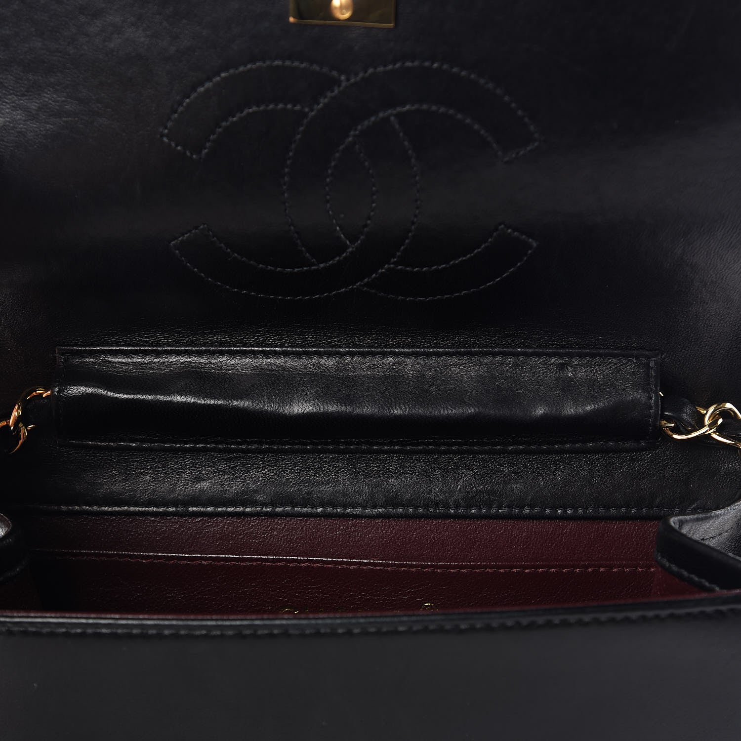 Chanel Lambskin Quilted Mini Flap Black 8 of 12