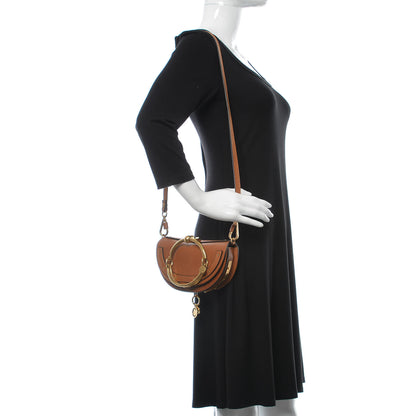 Chloe Calfskin Small Nile Bracelet Minaudiere Bag Caramel 2 of 10