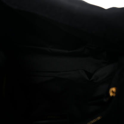 Saint Laurent Wool Jersey Quilted Medium Loulou Puffer Monogram Chain Black 4 of 9
